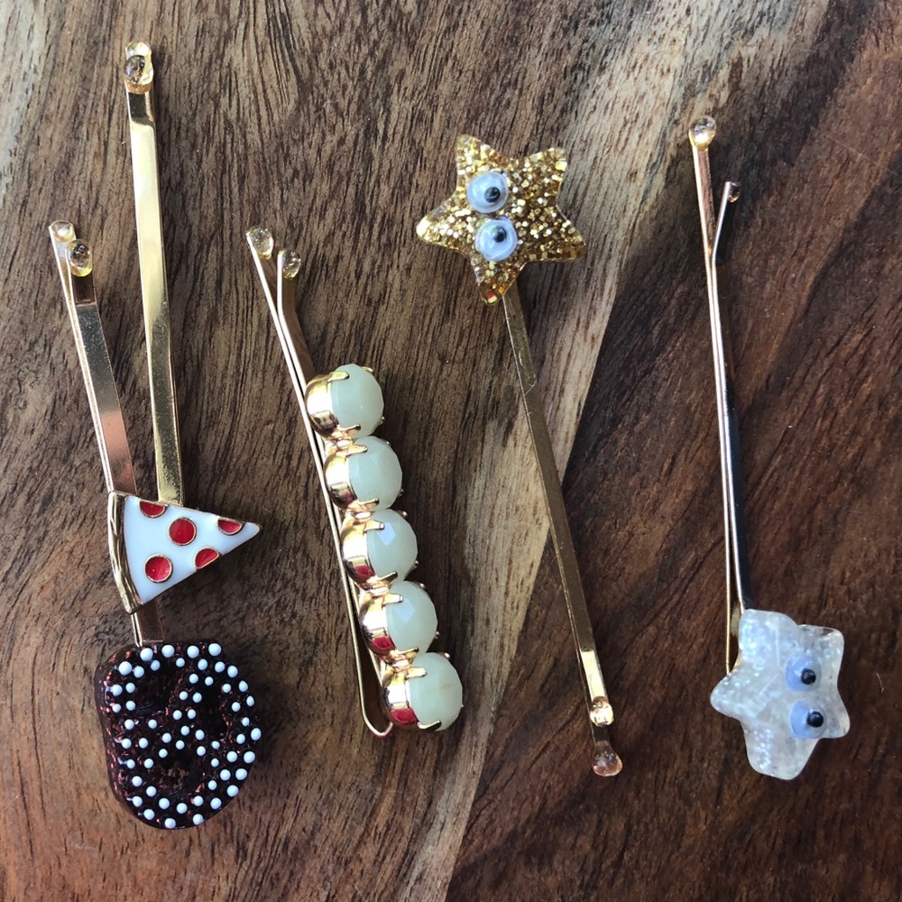 J Crew Embellished Bobby Pin Pack Hair Accessories